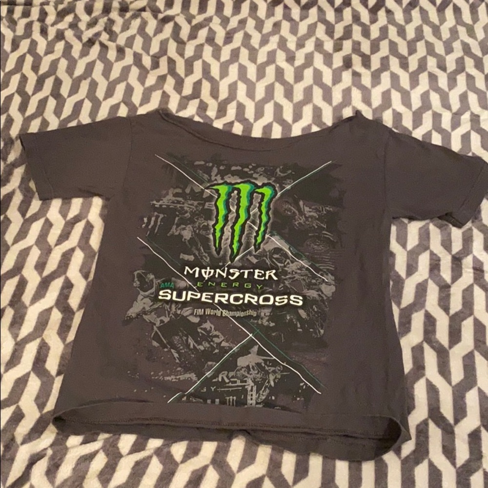 Custom cut off the shoulder monster super cross